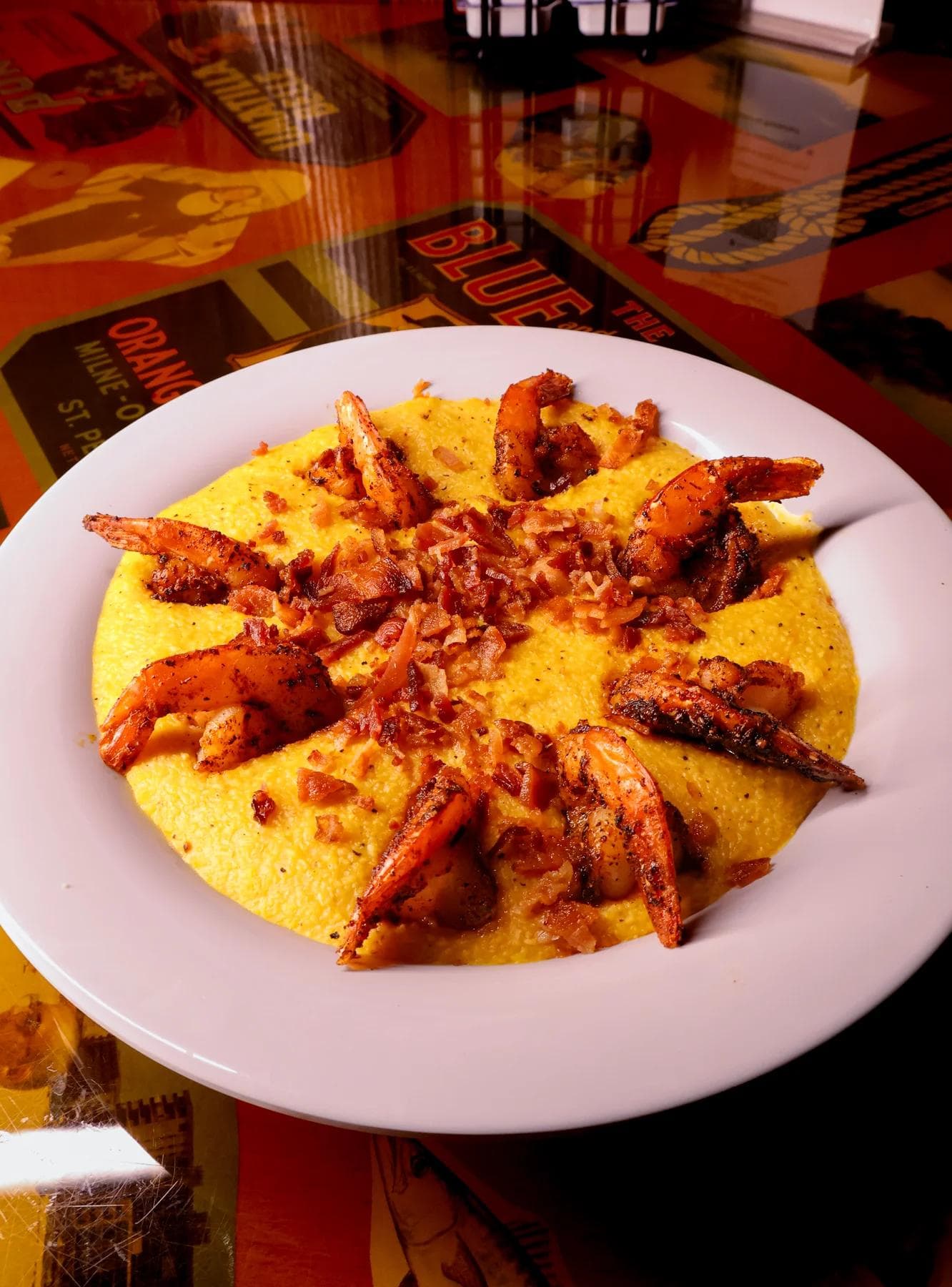 Cajun Shrimp & Cheese Grits
