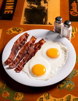 Two Eggs, Toast & Choice of Meat